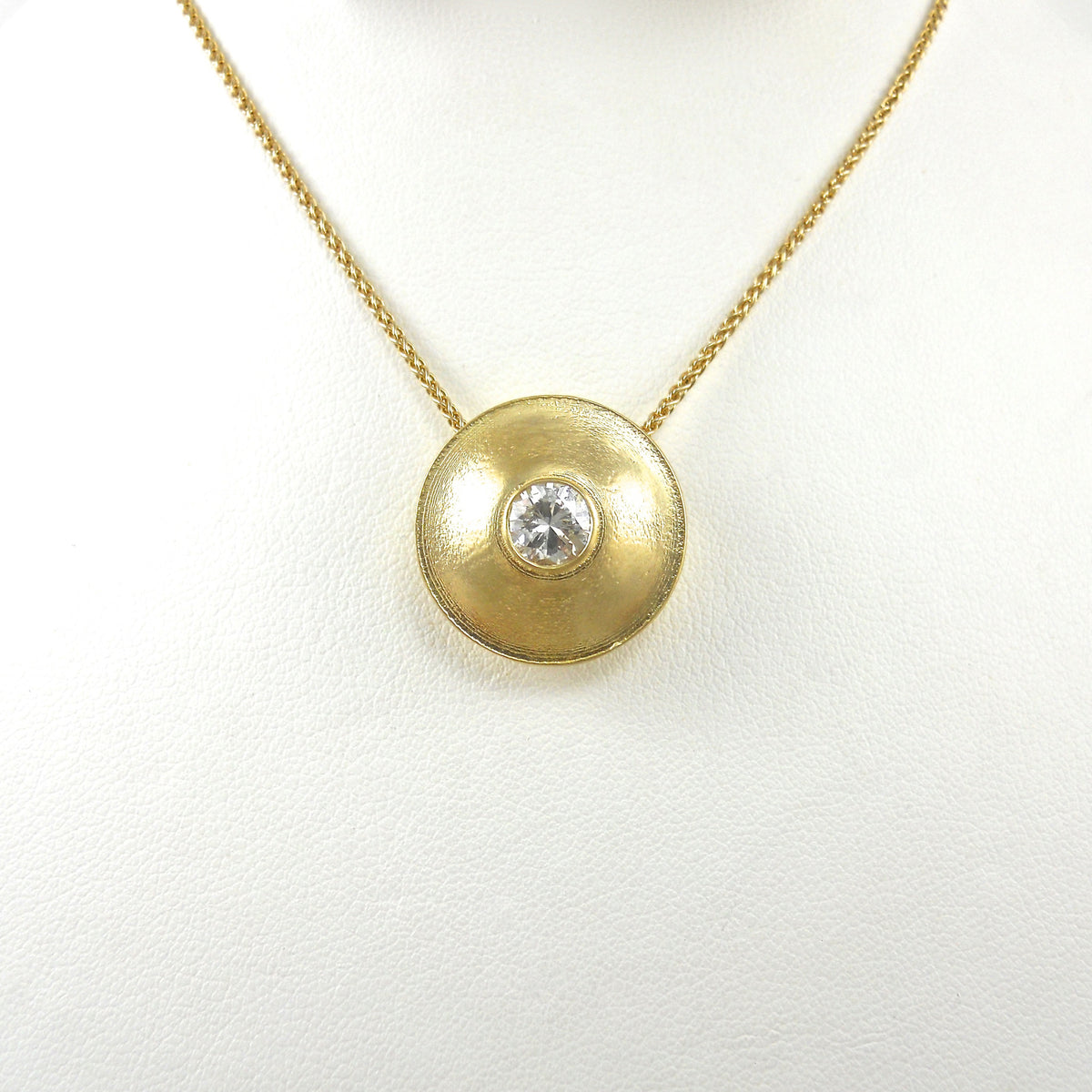 2-Tone 8 Ball High Bump Pendant 18Kt Gold Plated - True Rocks