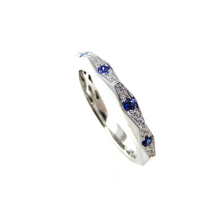 Sapphire and Diamond Band