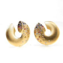 Load image into Gallery viewer, Confetti Collection Multi Colored Swirl Earrings