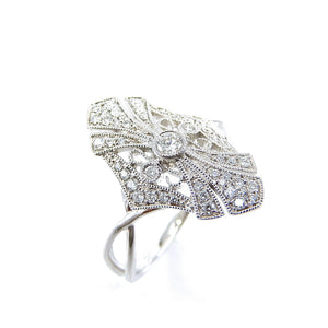 Antique Style Dainty Diamond Ring