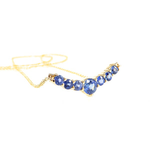 Tapered Sapphire Necklace