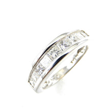 Load image into Gallery viewer, Princess Cut Diamond Channel Band Ring