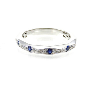 Sapphire and Diamond Band