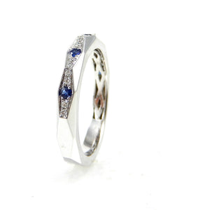 Sapphire and Diamond Band