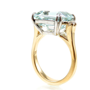 Aquamarine East West Ring