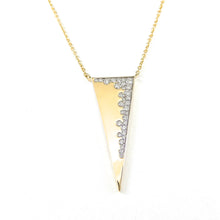 Load image into Gallery viewer, Confetti Collection Diamond Triangle Pendant Necklace