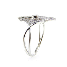 Load image into Gallery viewer, Antique Style Dainty Diamond Ring