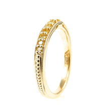 Load image into Gallery viewer, Canary Diamond Yellow Gold Band