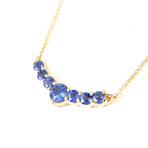 Tapered Sapphire Necklace