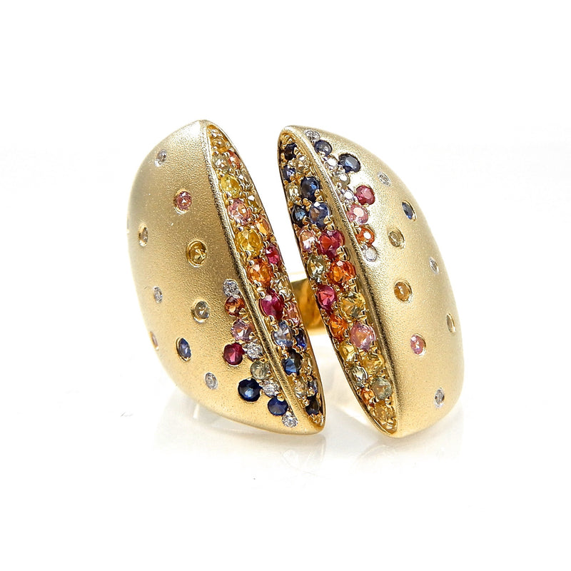 Confetti Collection Multi Split Shank Ring