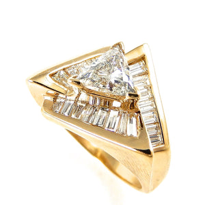 Triangle and Baguette Angular Diamond Band