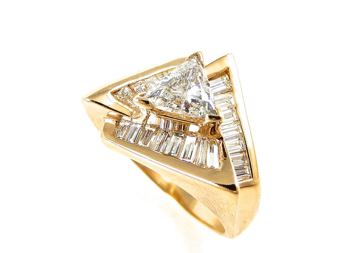 Triangle and Baguette Angular Diamond Band