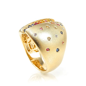 Confetti Collection Multi Split Shank Ring