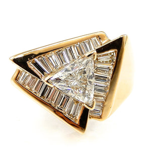 Triangle and Baguette Angular Diamond Band