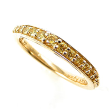 Load image into Gallery viewer, Canary Diamond Yellow Gold Band