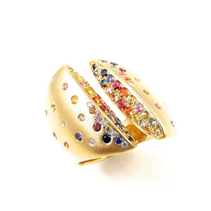 Confetti Collection Multi Split Shank Ring