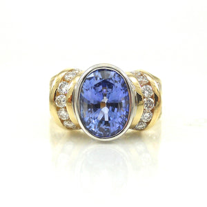 sapphire and diamond ring